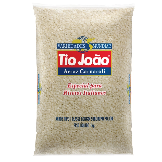 Arroz Carnaroli Tio João Variedades Mundiais 1kg