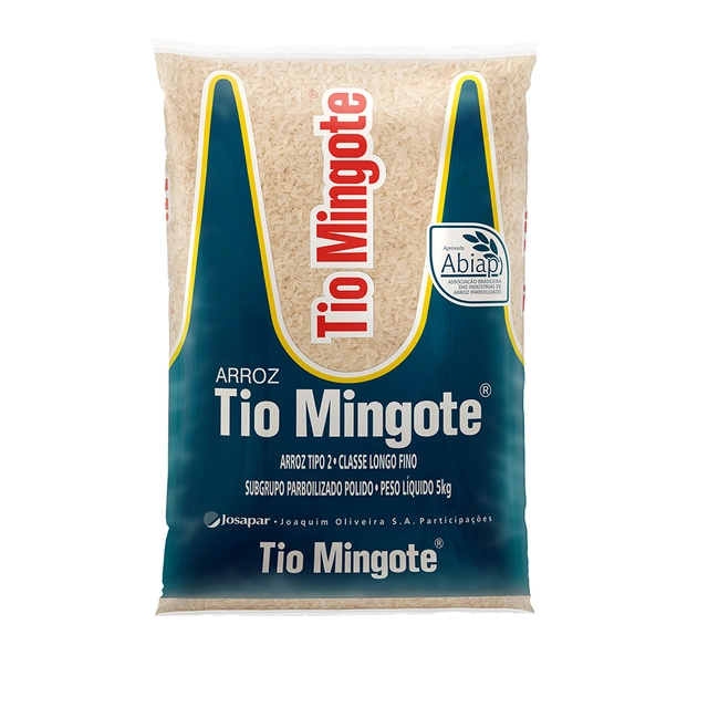Arroz Parboilizado Tio Mingote 5kg Tipo 2 Classe Longo Fino