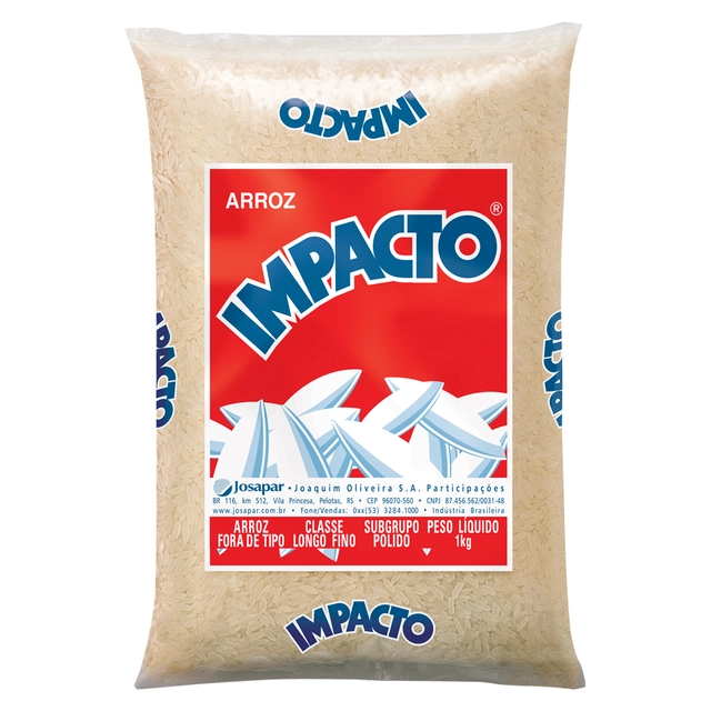 Arroz Impacto Fora De Tipo Classe Longo Fino 1kg
