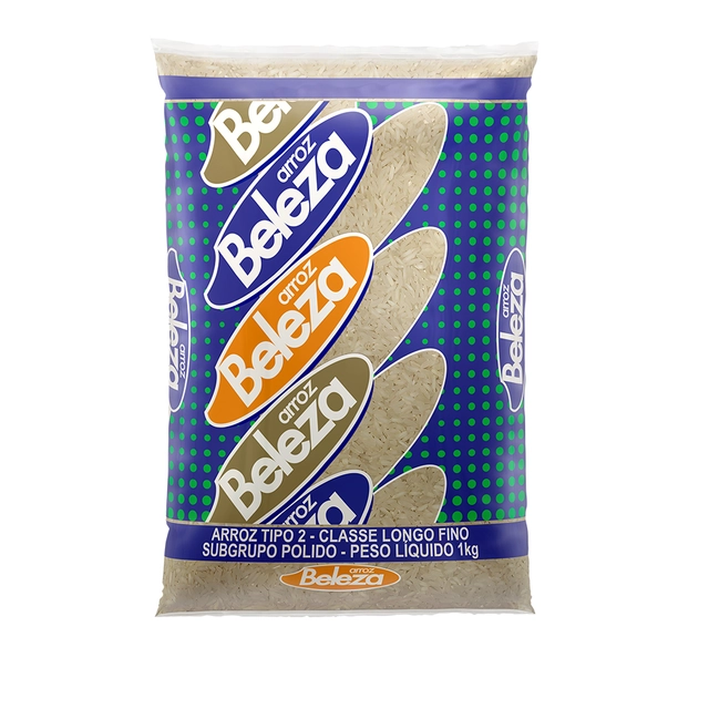 Arroz Beleza Tipo 2 Classe Longo Fino 1kg