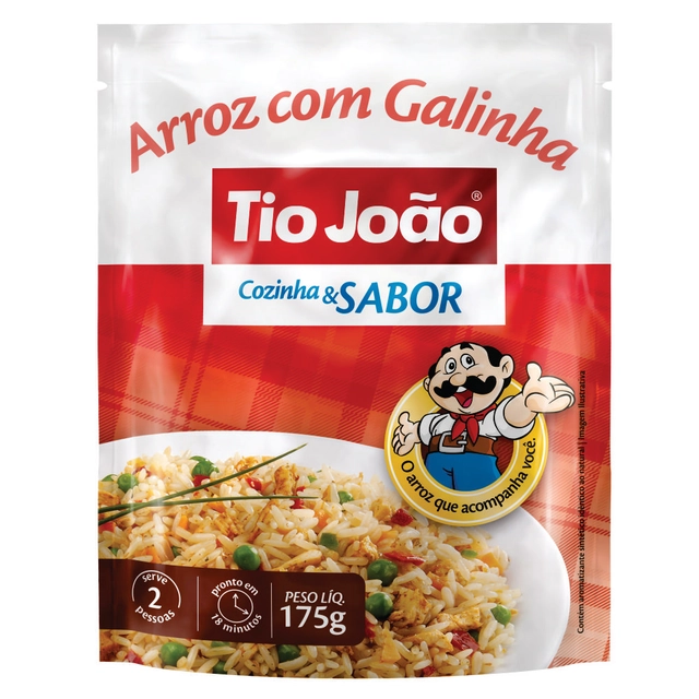 Arroz Com Galinha Tio João Cozinha Sabor 175g