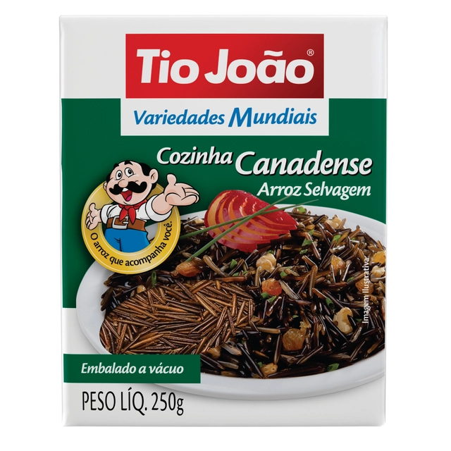 Arroz Selvagem Tio João Variedades Mundiais Cozinha Canadense 250g