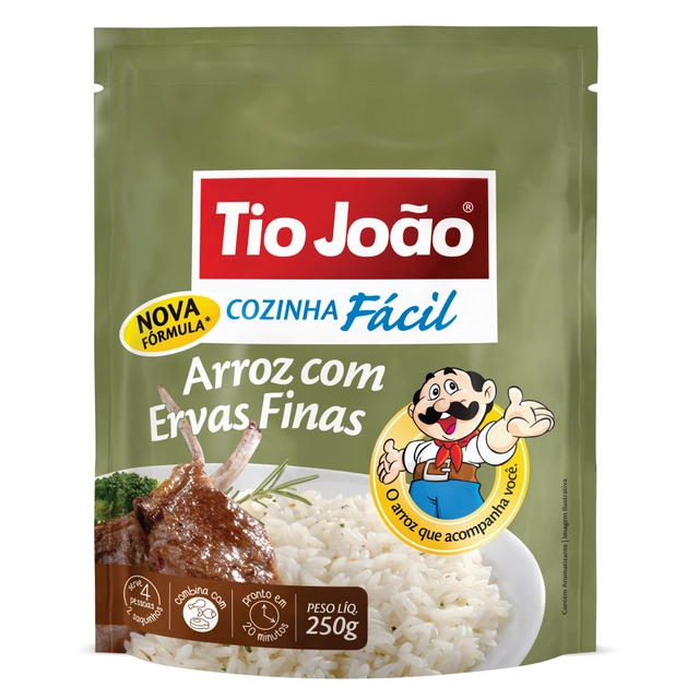 Arroz Com Ervas Finas Tio João Cozinha Fácil 250g