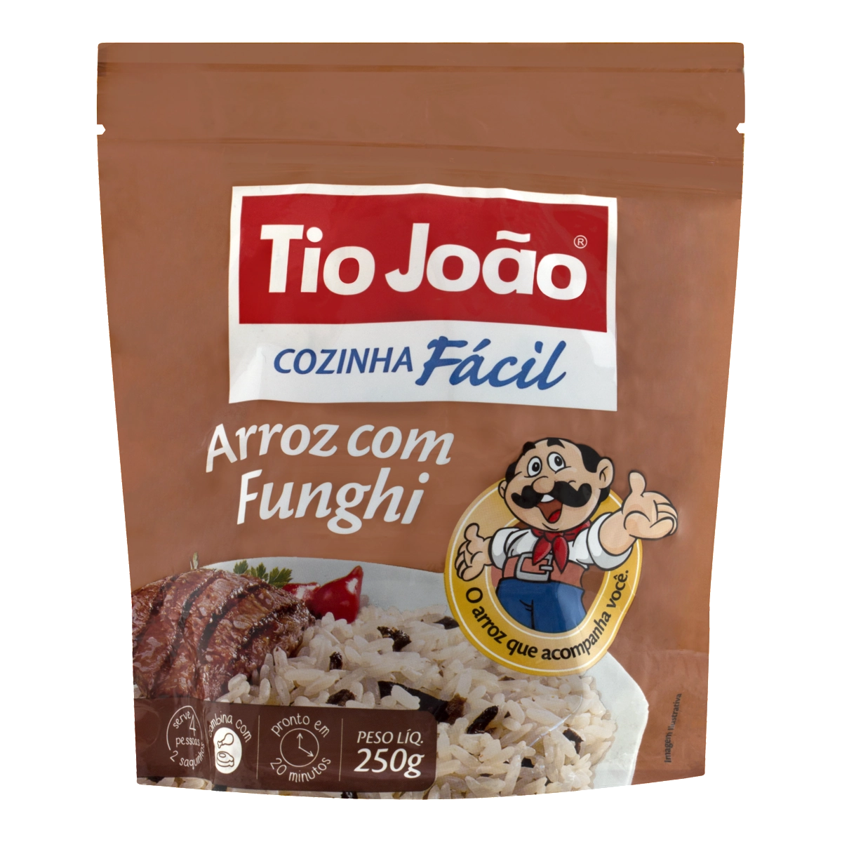 Risoto com Funghi Cozinha Fácil TIO JOÃO Pacote 250g