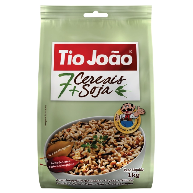 Arroz Tio João 7 Cereais Soja 1kg