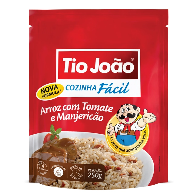 Arroz Com Tomate E Manjericão Tio João Cozinha Fácil 250g