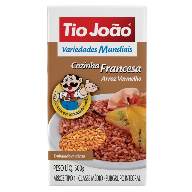 Arroz Vermelho Tio João Variedades Mundiais 500g