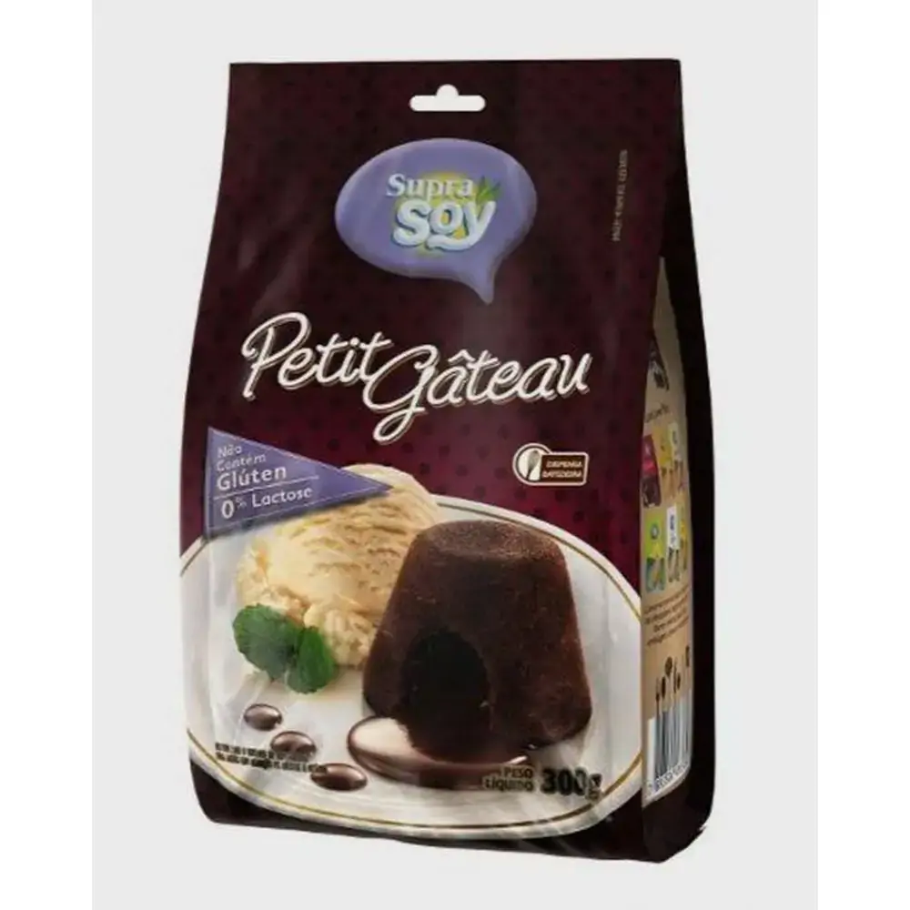 Mistura Para Bolo Petit Gateau S/lactose/s/gluten 12x300gr Supra Soy
