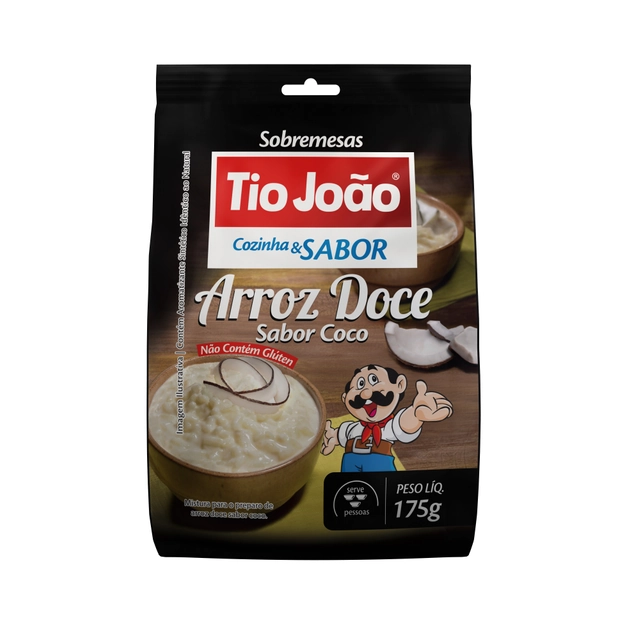 Arroz Doce Sabor Coco Tio João Cozinha Sabor 175g