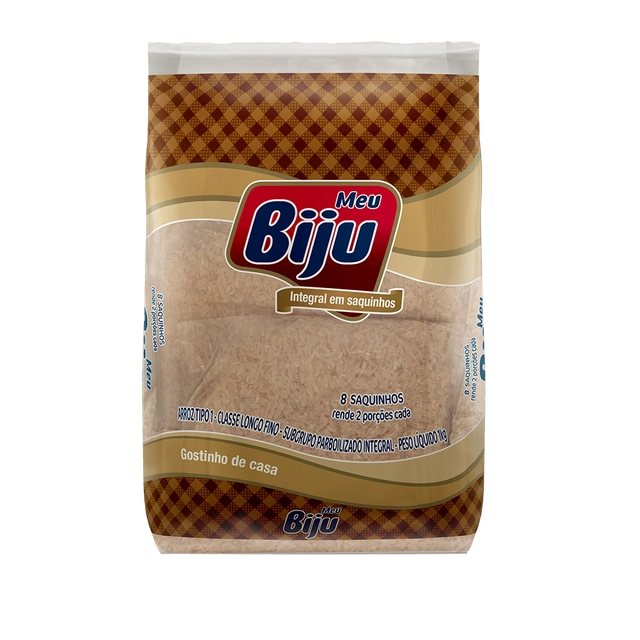 Arroz Integral Parboilizado Meu Biju 1kg