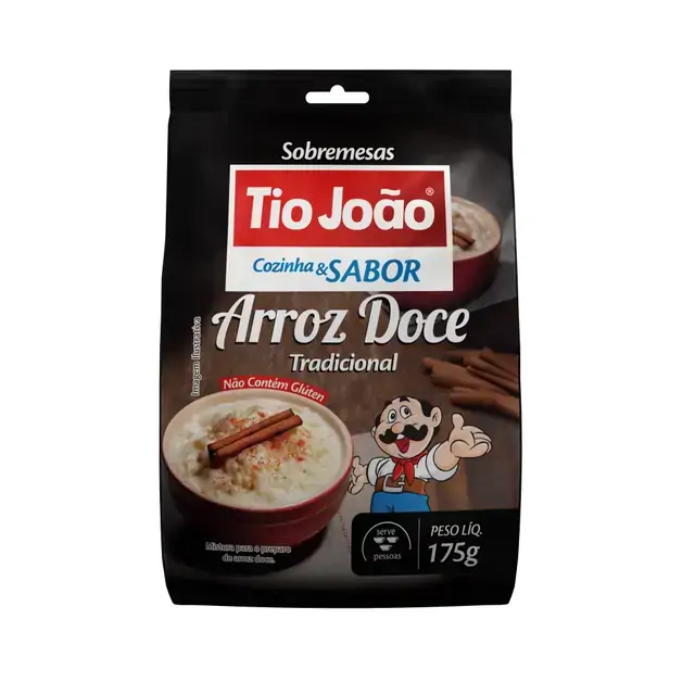 Arroz Doce Tradicional Tio João Cozinha Sabor 175g