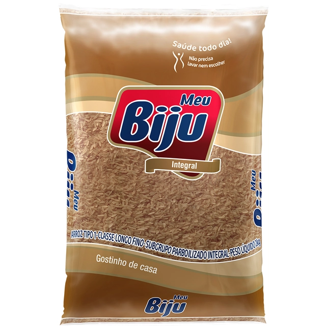 Arroz Integral Parboilizado Meu Biju 2kg
