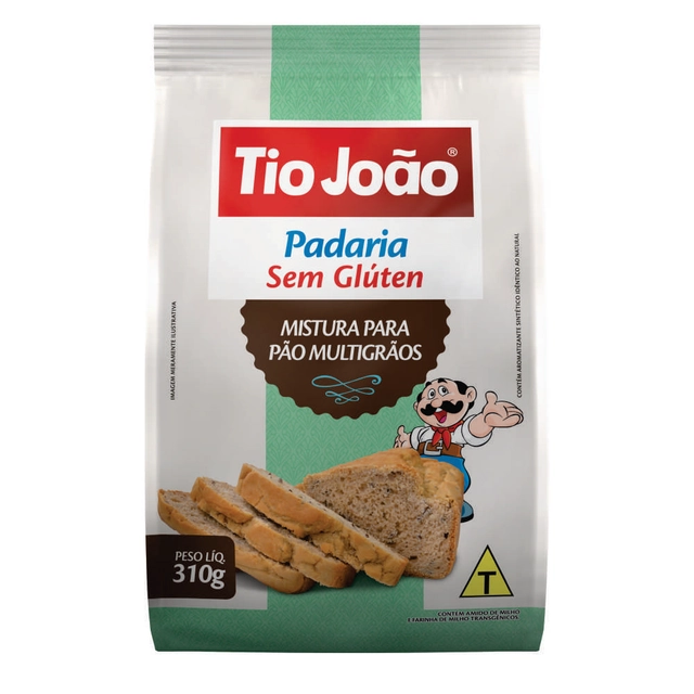 Mistura Para Pão Multigrãos Tio João 320g