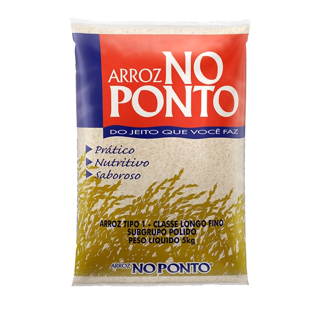 Arroz No Ponto Tipo 1 Classe Longo Fino 5kg