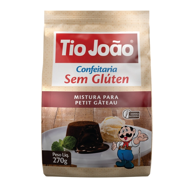 Mistura Para Petit Gâteau Tio João 270g