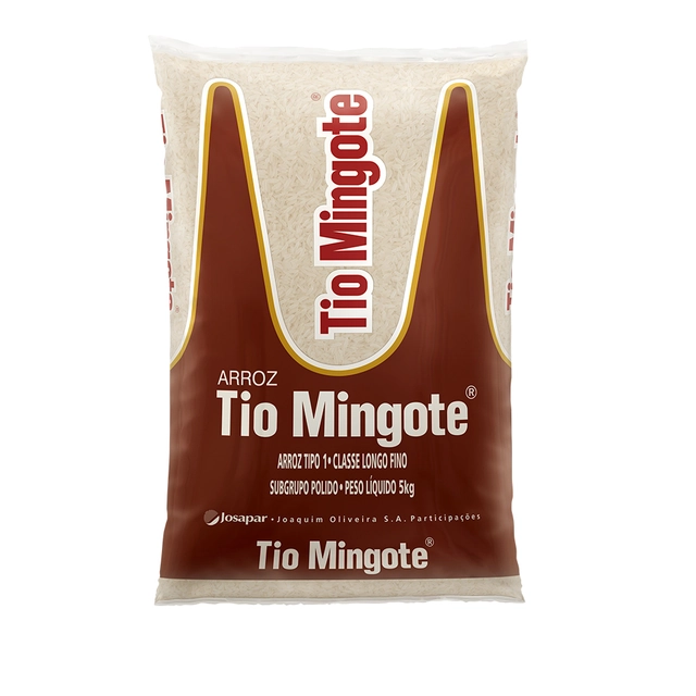 Arroz Branco Tio Mingote 5kg Tipo 1 Classe Longo Fino 6x5