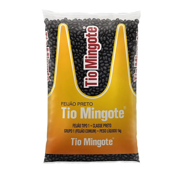 Feijao Tio Mingote Preto Tipo 1 Pacote 1kg