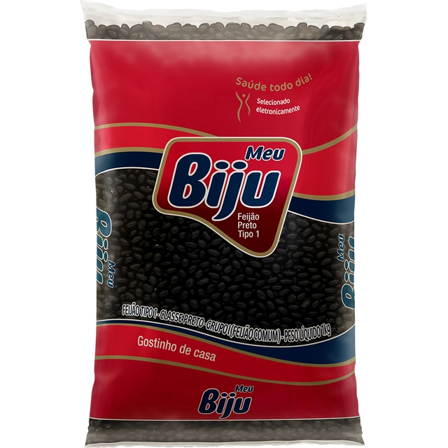 Feijão Preto Meu Biju Tipo 1 1kg