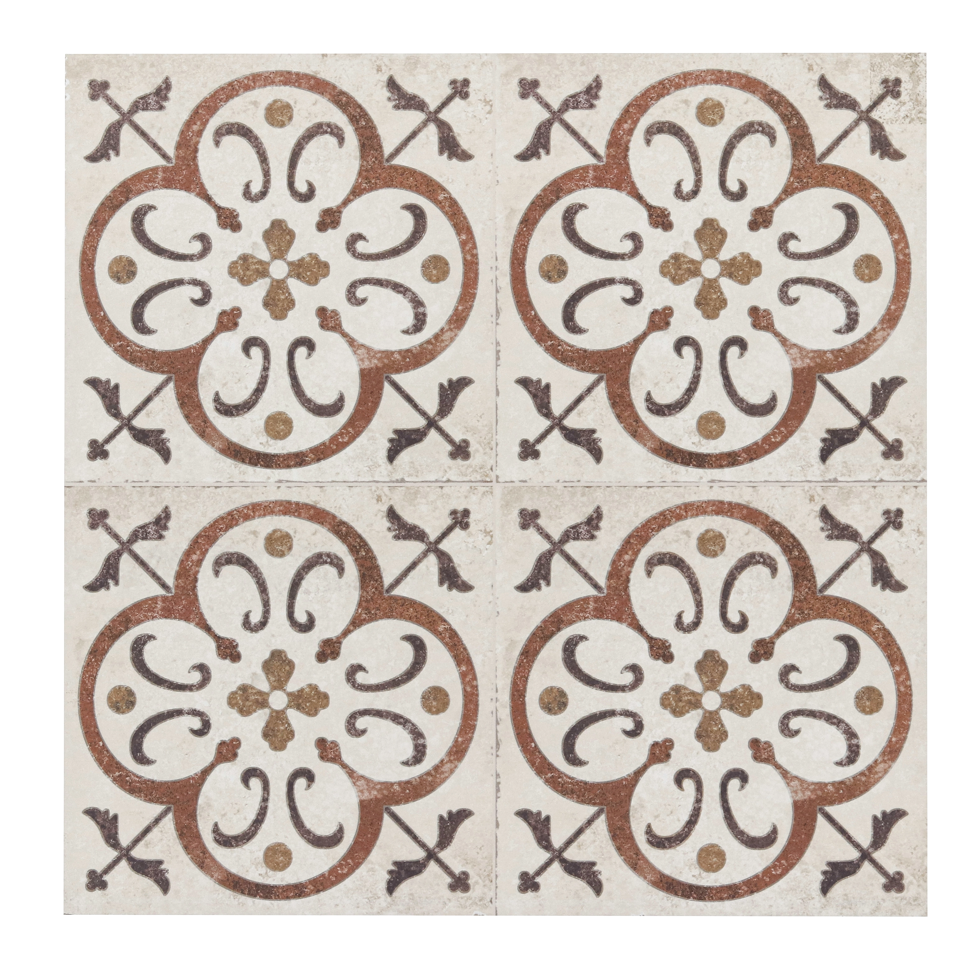 Porcelanato Interno Decorado Esmaltado Borda Reta Ladrilho Persico 60x60cm Ceusa