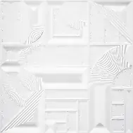 Porcelanato White Matte Relevo Moderado Matte Retificado Ceusa 60cm X 60cm 5 Unidades
