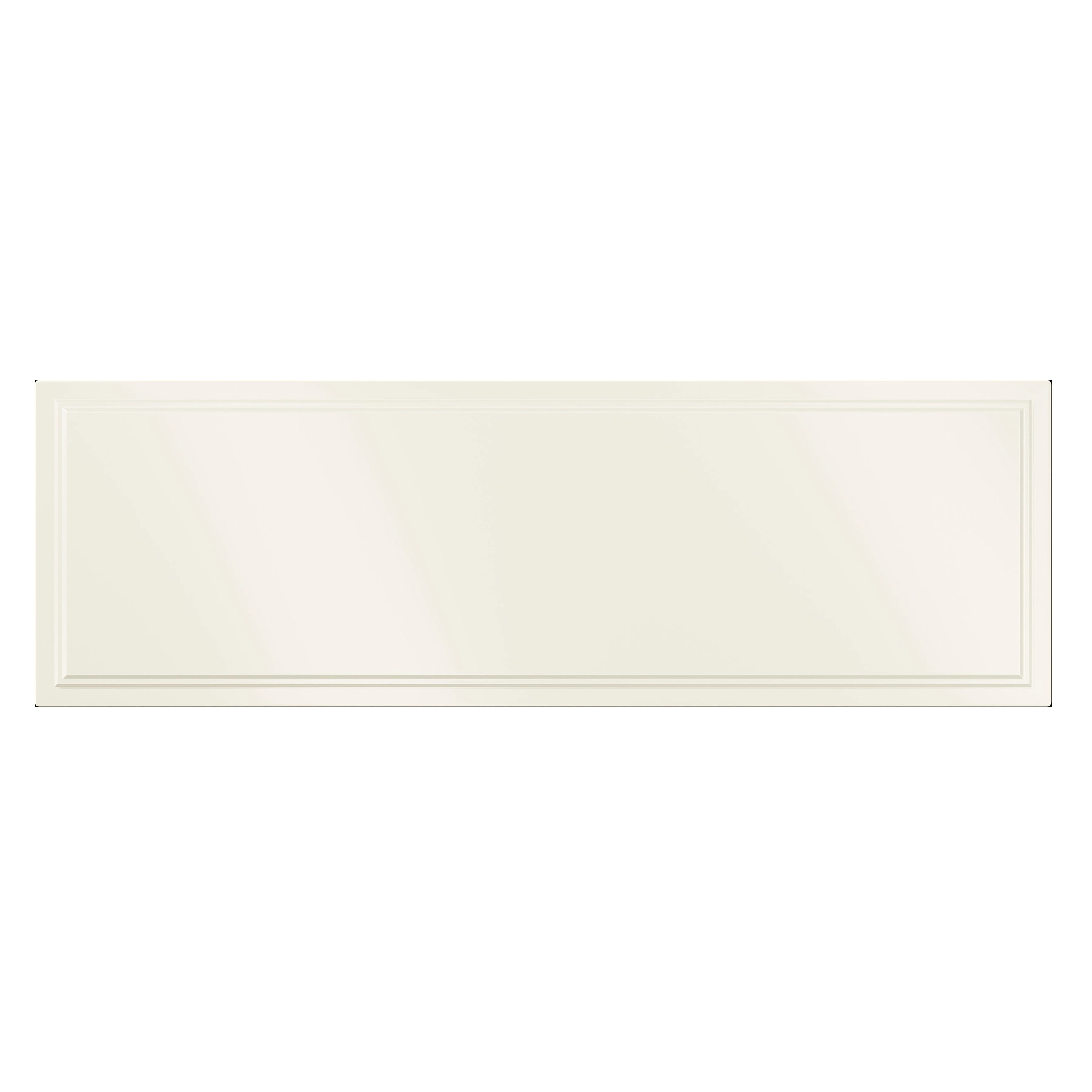 Revestimento de Parede Interno Monocolor Brilhante 7,7x24,1cm Borda Arredondada Frame Off White Lux Portinari