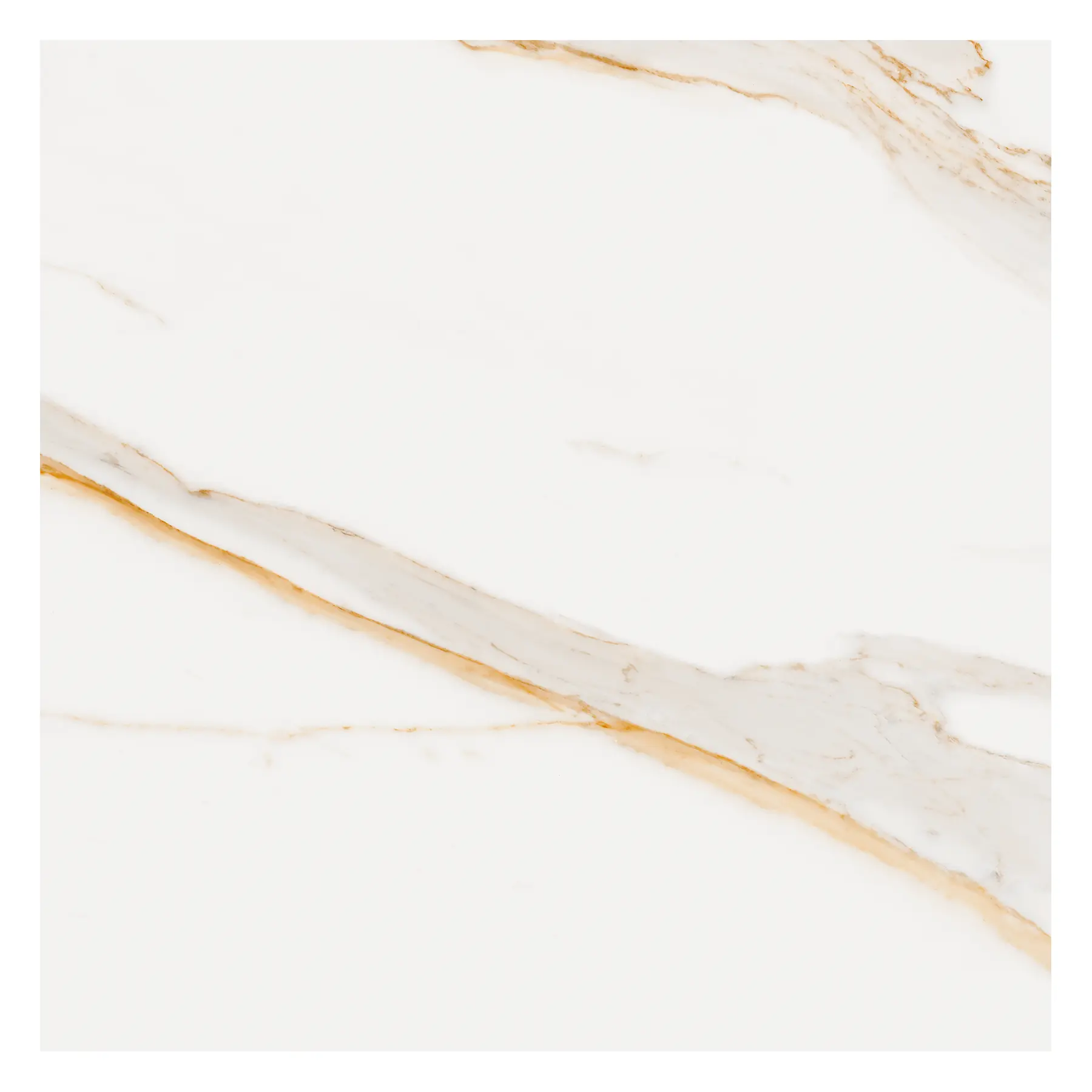 Porcelanato Marmorizado Acetinado Borda Reta Interno 90x90cm Calacata Royal WH Nat Ceusa