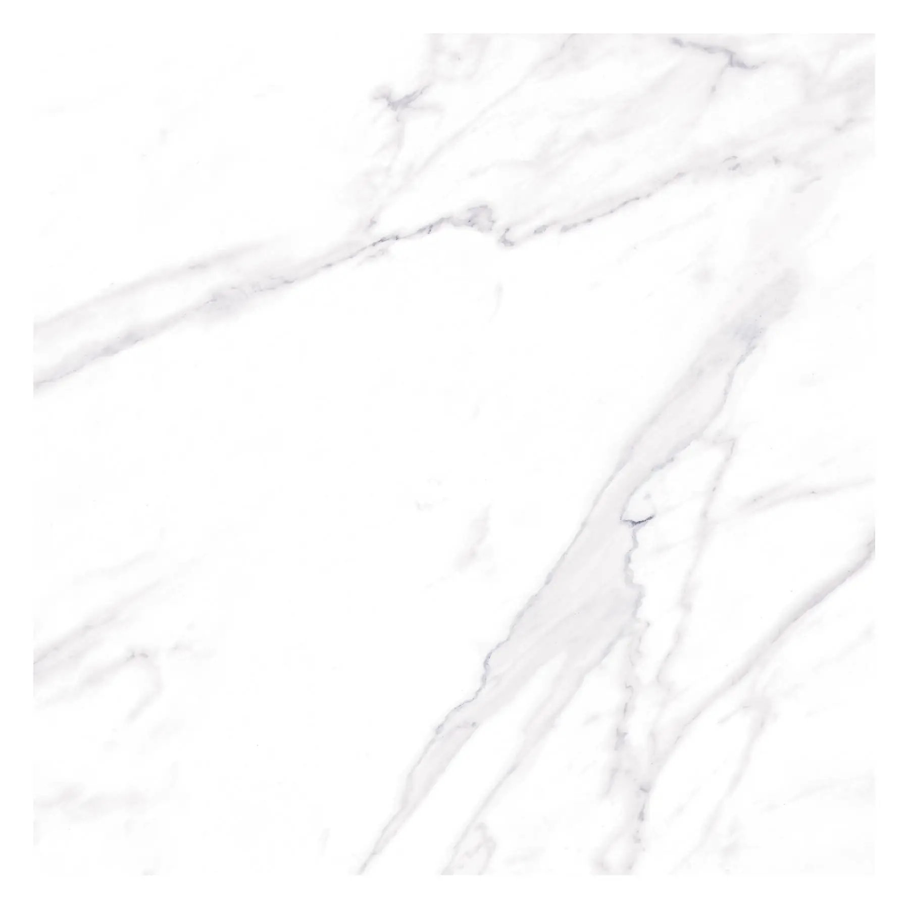Porcelanato Marmorizado Polido Borda Reta Interno 90x90cm Calacata Clássico HD Branco Portinari