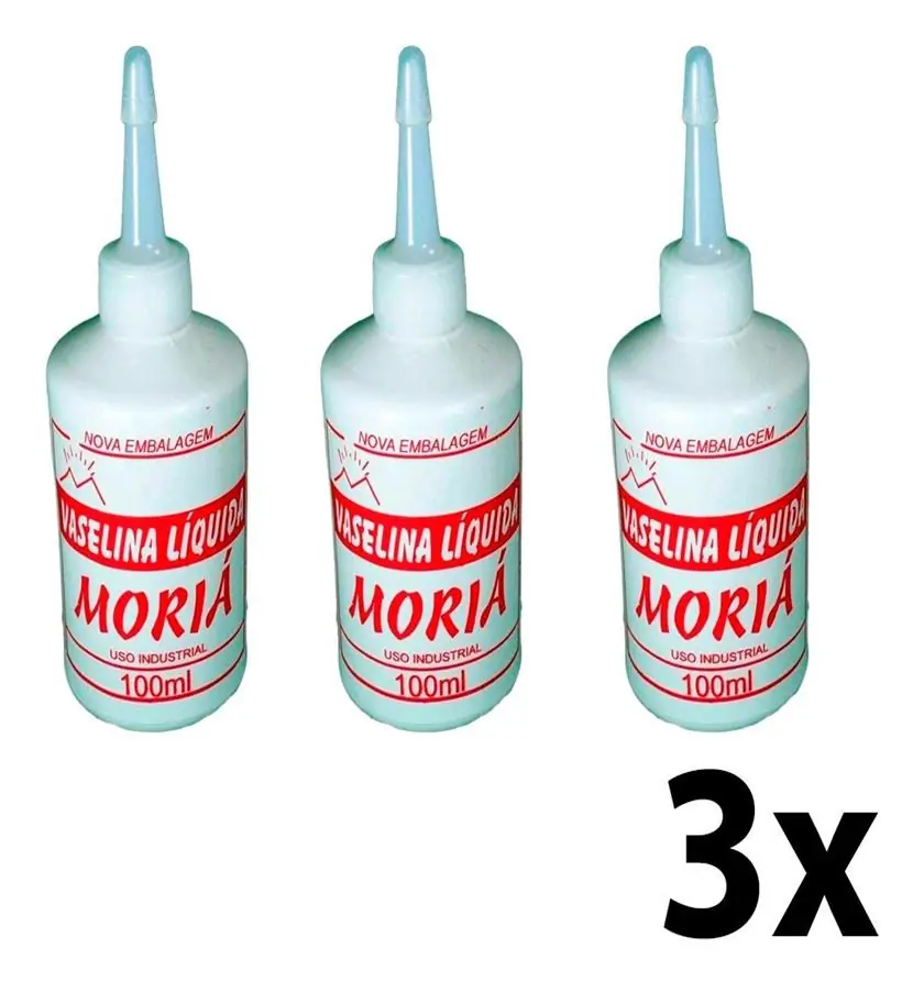 Kit 3 Vaselina Líquida Industrial 100ml Moriá