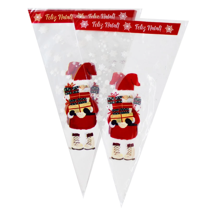 Cone Poli Wishes 30x15 50un Vermelho Albano