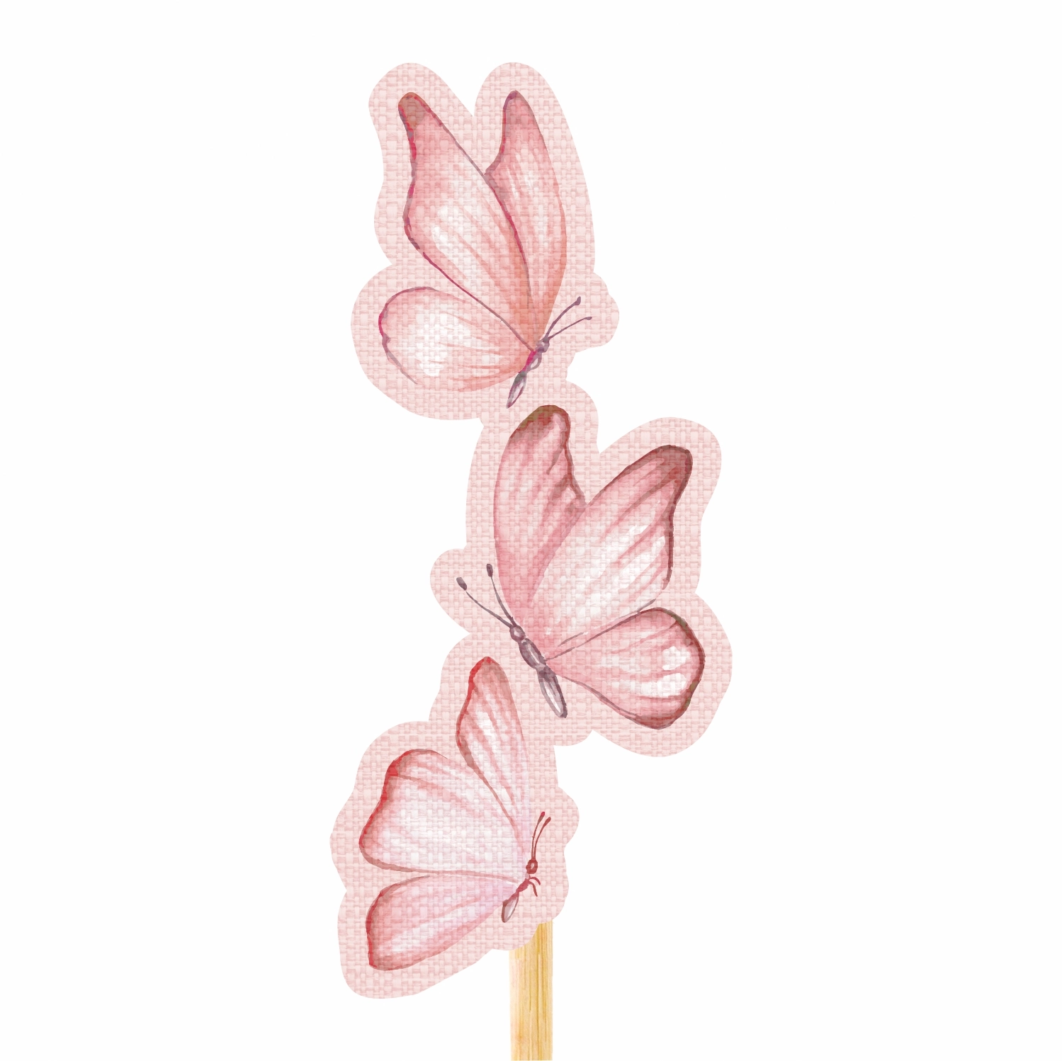Pick Mdf Soft Fly Rosa 10x4,3cm Albano