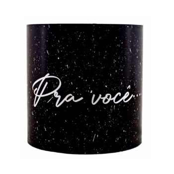 Cachepo Acrilico Pra Voce Pt15 Preto