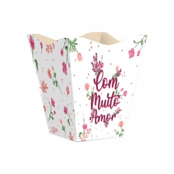 Cachepot Eloa Vintage Grande Branco Un