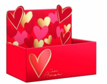 Caixa Display Com Amor 2,7x11,5x18,5cm Ref.33996