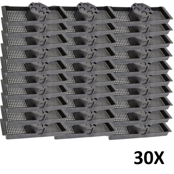 Kit 30 Caixa Luz Suporte P/ Laje Octogonal 30cm Tuboline