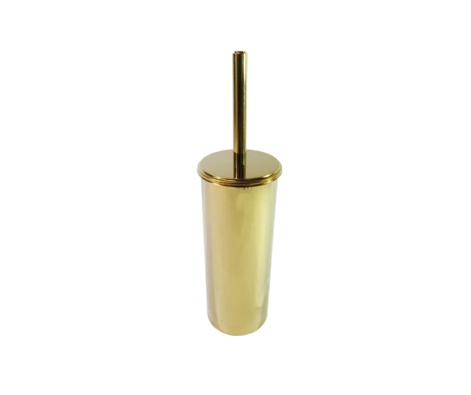 Suporte De Inox E Escova Sanitária Com Cerdas Flexíveis – Dourado By Fineza