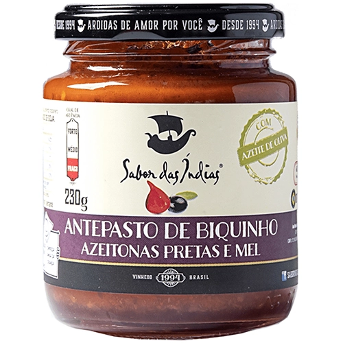 Antepasto de Biquinho com Azeitonas Pretas e Mel