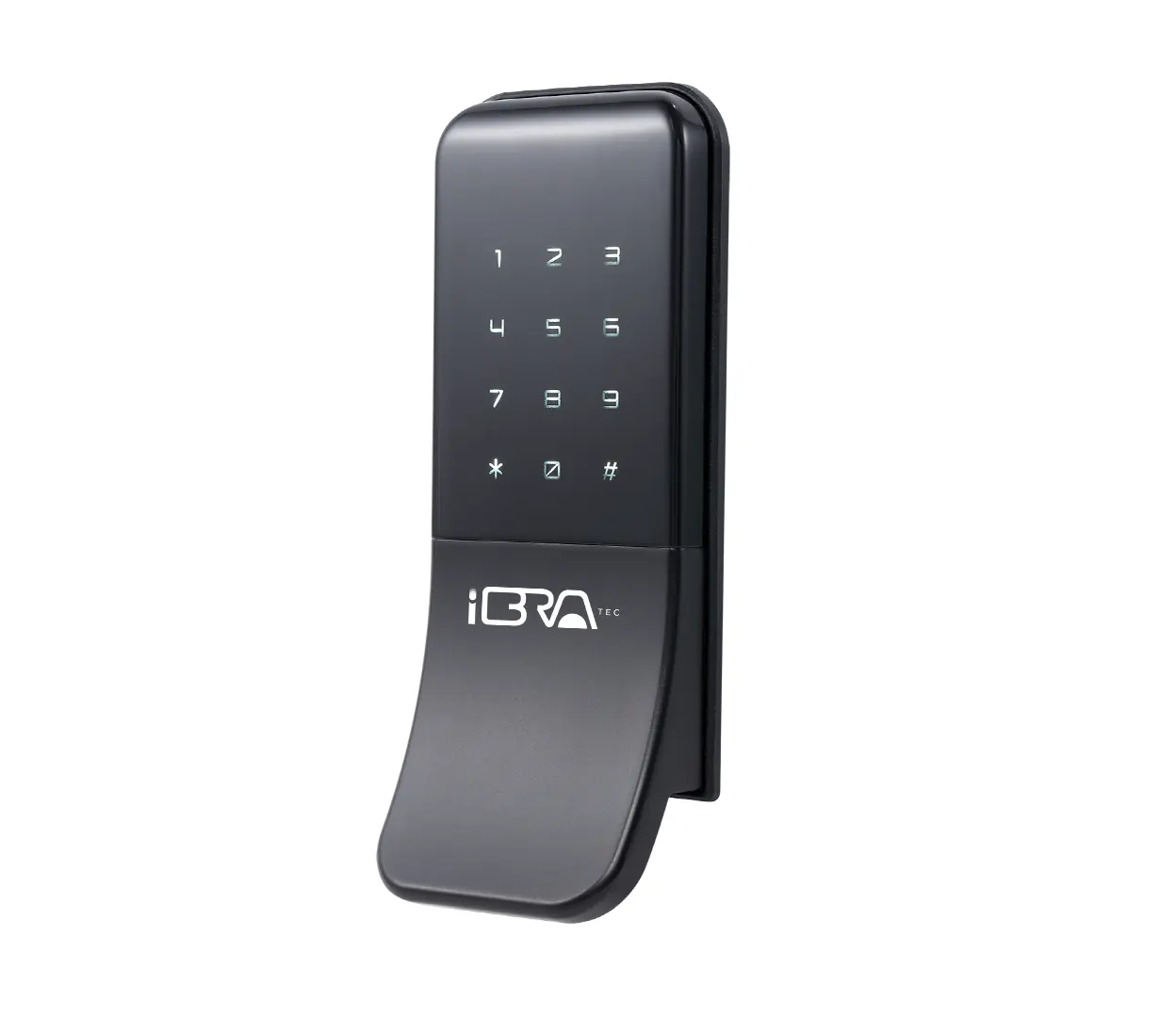 Fechadura Digital Sobrepor Com Puxador Ibratec Wave Pro - Preto