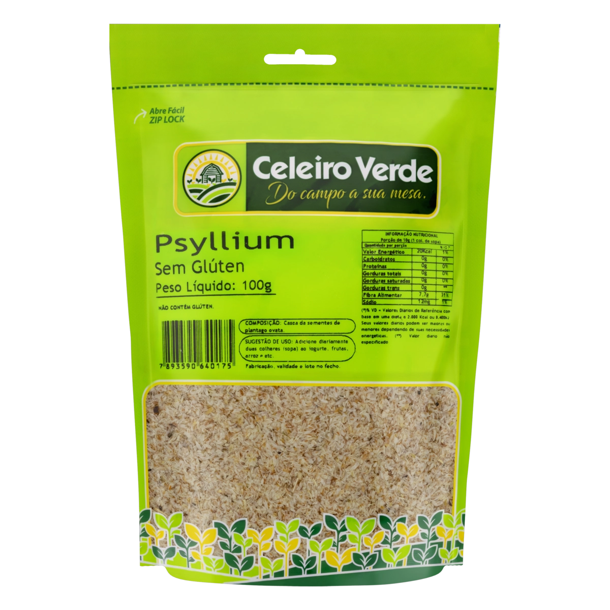 Psyllium Celeiro Verde Pouch 100g