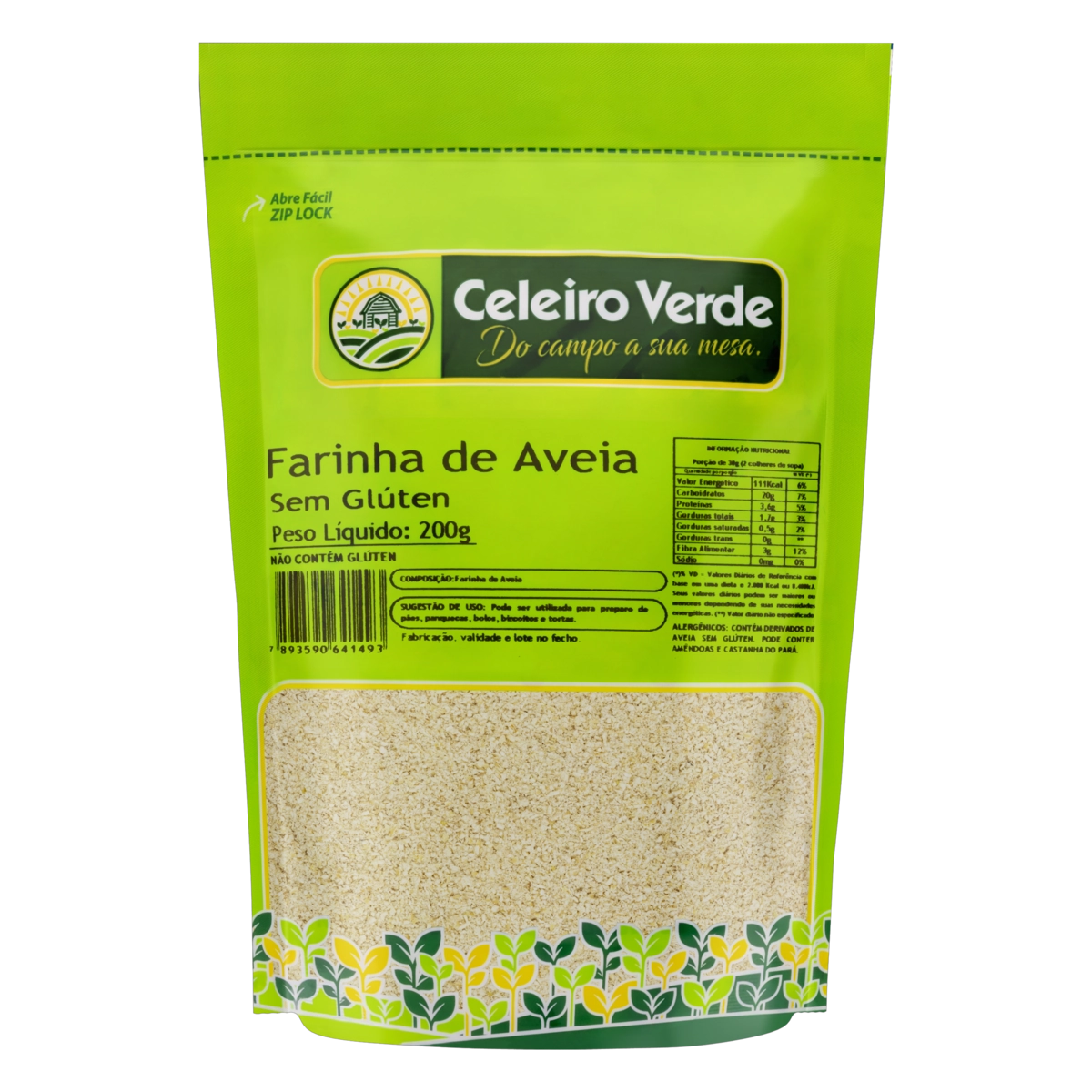 Farinha De Aveia Celeiro Verde Pouch 200g