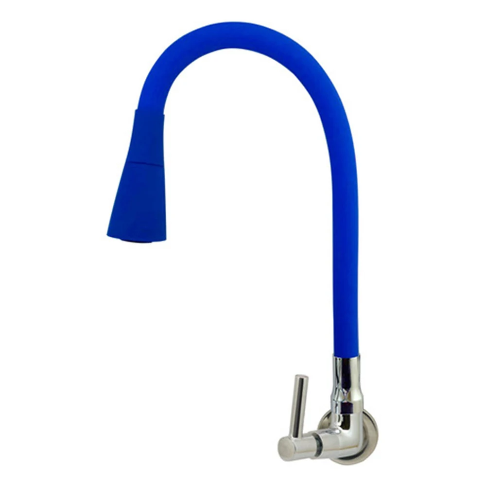 Torneira Cozinha Parede Tb.gourmet Duplo Jato Colorido 1/4v. Azul
