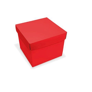 Caixa Presente 15x15x12cm Vemelha Ref.rd12