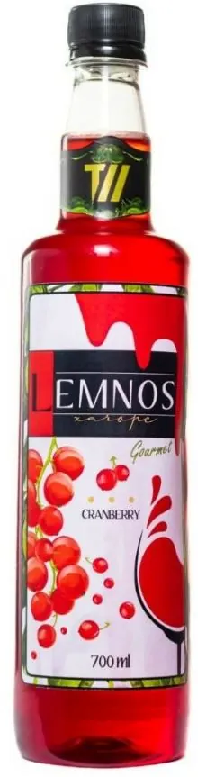 Xarope Lemnos 700ml Cranberry