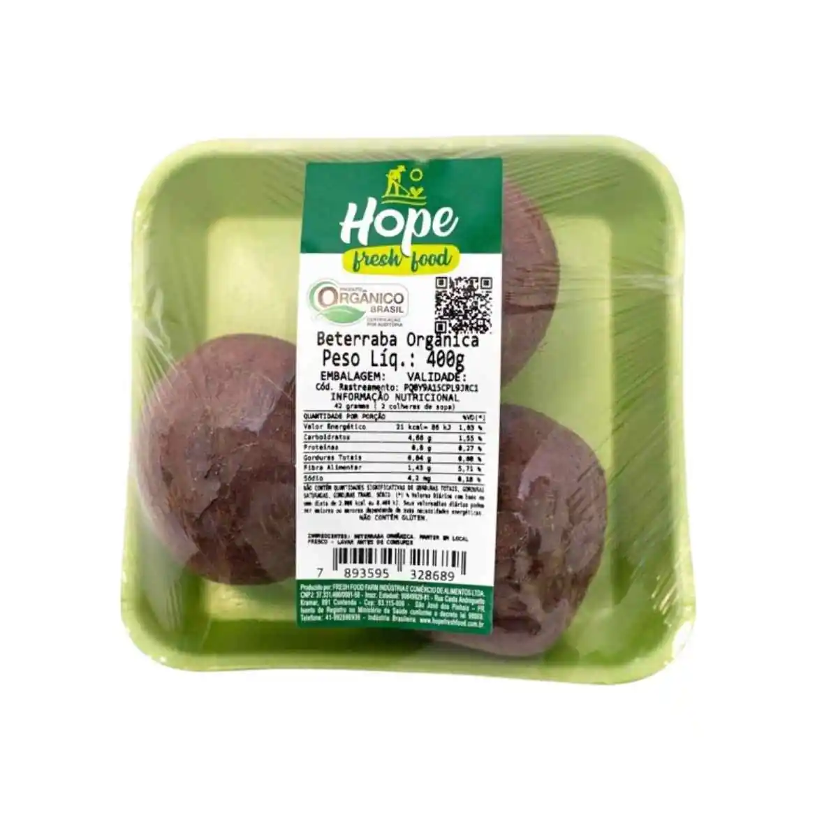 Beterraba Orgânica Hope 400 g