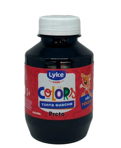 Tinta Guache Preto 250ml 102883 Lp