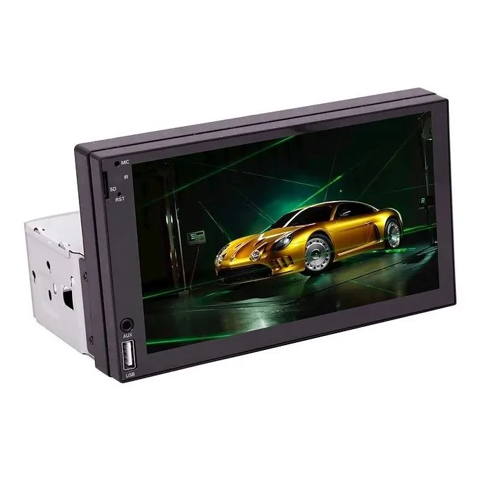 Reprodutor de Vídeo Universal Mp5 7 1 Din Usb/Bluetooth/Auxiliar/Fm/Mirror - H TECH HT2700