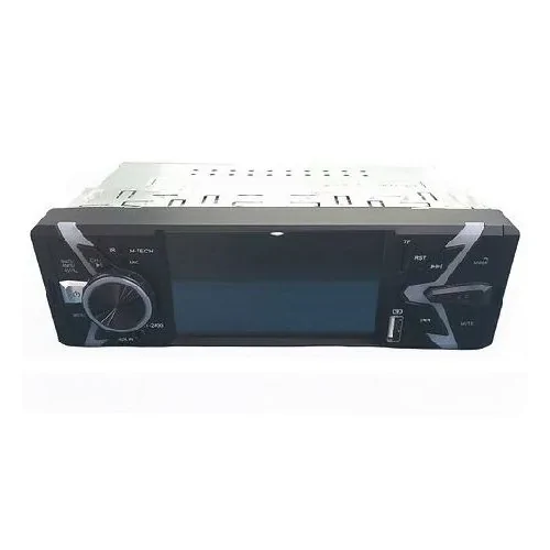 Reprodutor de Áudio e Vídeo 4 Pol. 1 Din Usb/Sd Card/Auxiliar/Bluetooth - H TECH HT2400