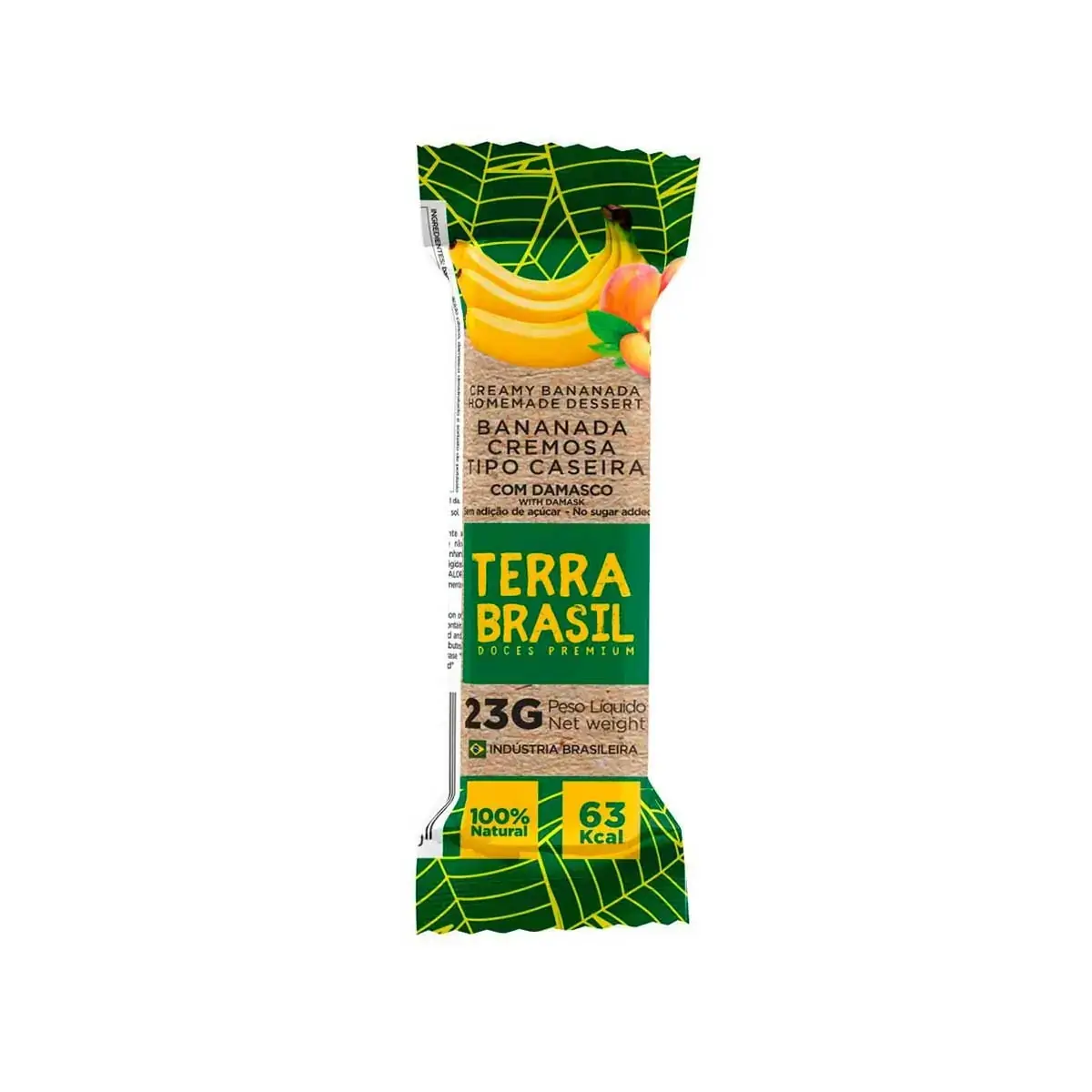 Bananada Cremosa Com Damasco Terra Brasil 23g