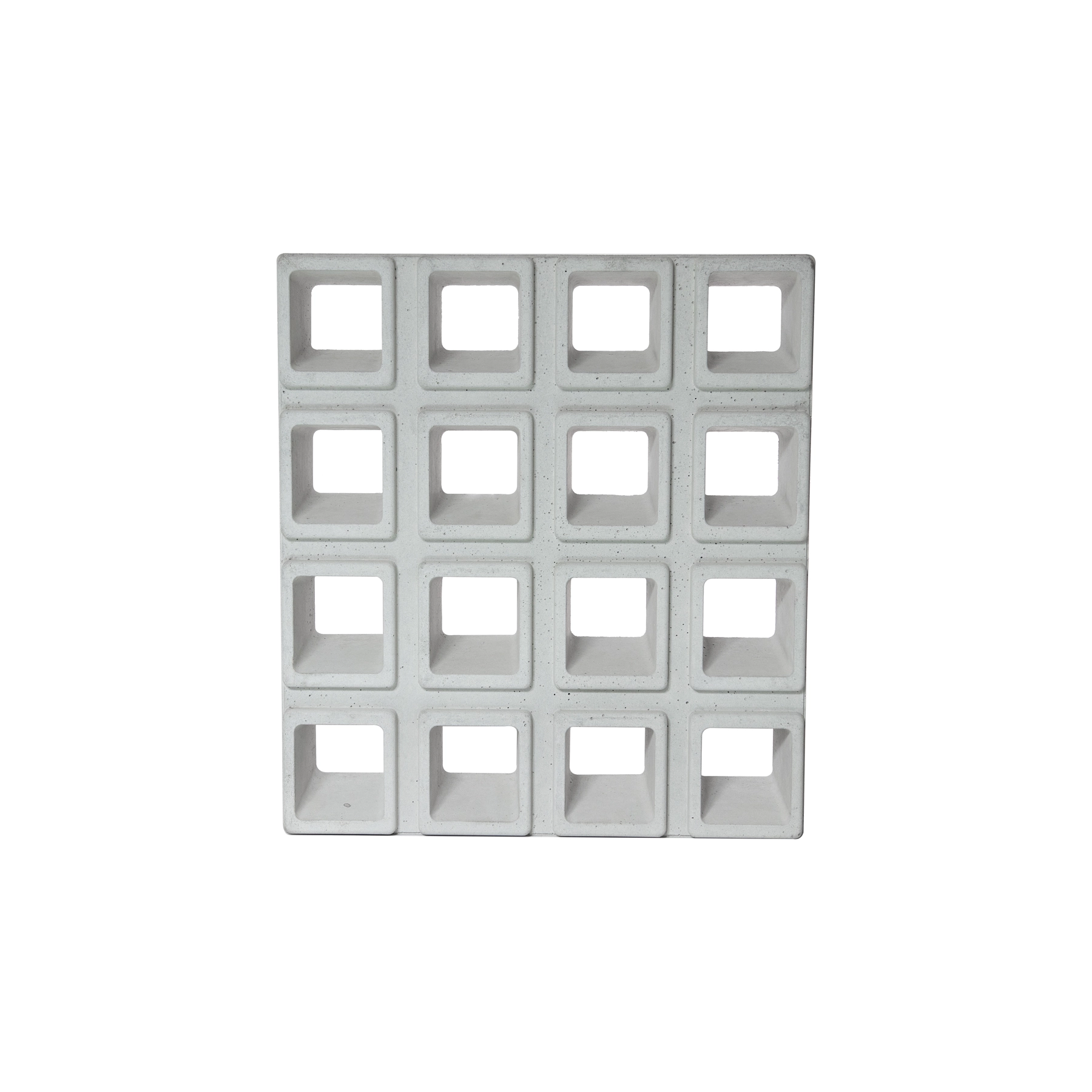 Elemento Vazado de Concreto Natural 44x40cm Cinza Veneziano Traço