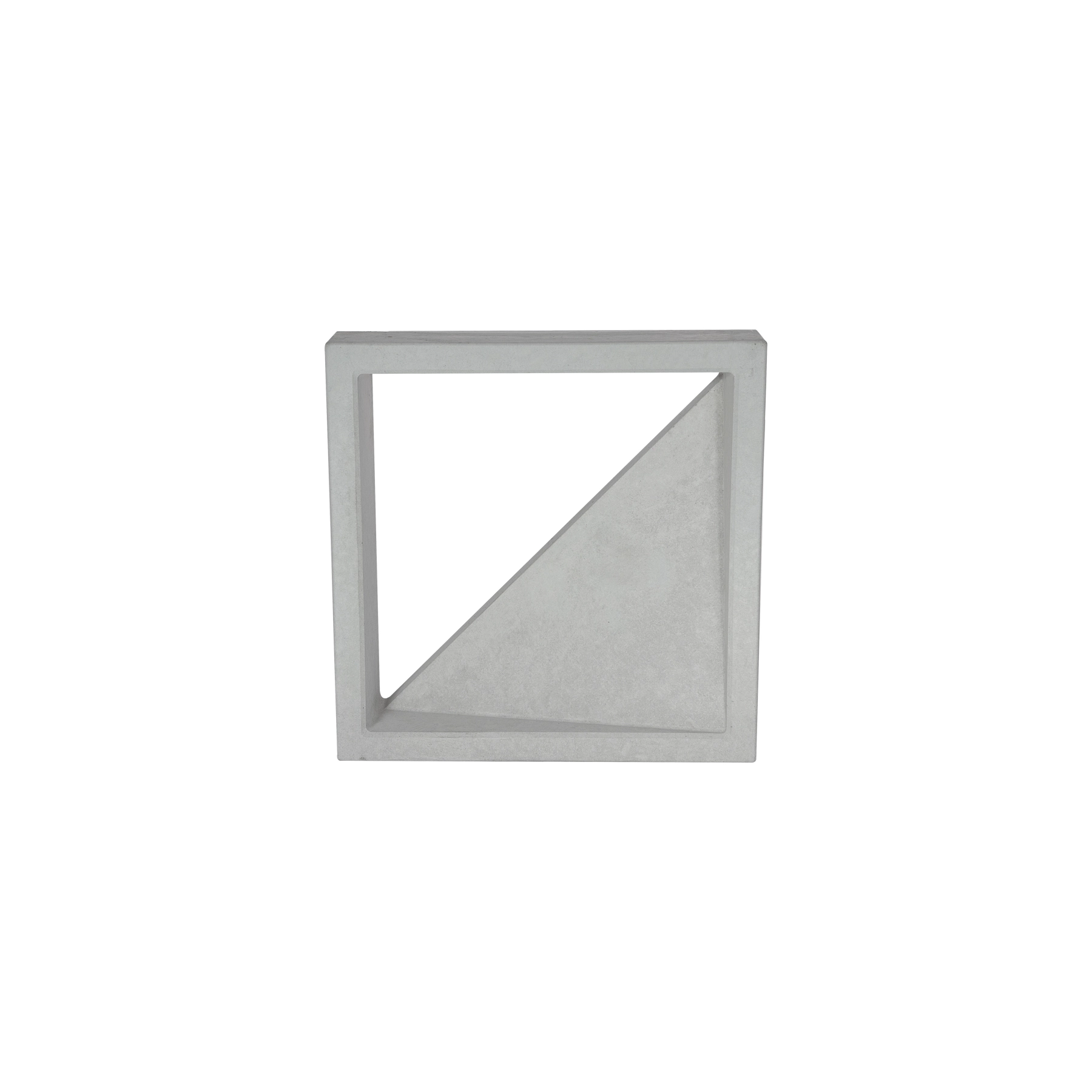 Elemento Vazado de Concreto Natural 30x30cm Cinza Bandeira Traço