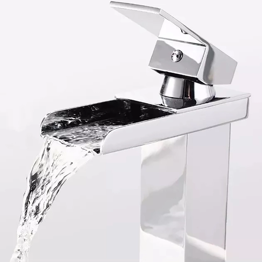 Torneira Monocomando Waterfall Cascata Calha Metal Baixa